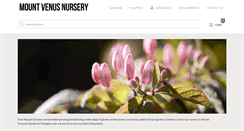 Desktop Screenshot of mountvenusnursery.com